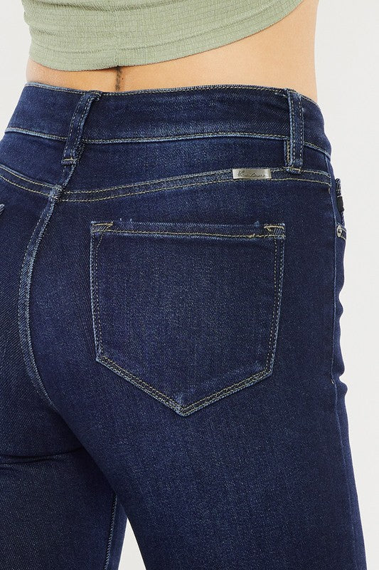 High Rise Dark Wash Flare from Kancan Denim