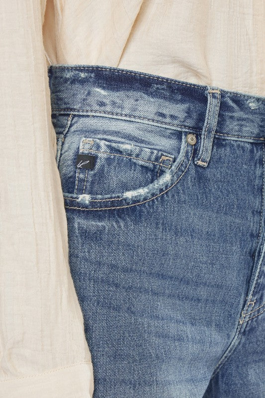 Ultra High-Rise Distressed 90s Flare~ Kancan Denim