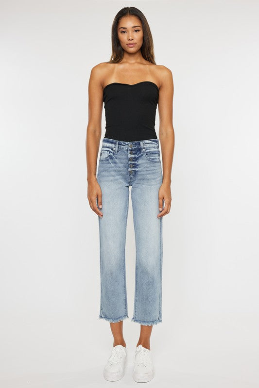 High Rise Straight Fit Jeans~ Kancan Denim