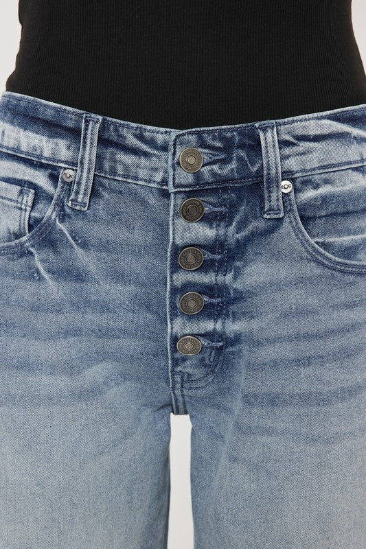High Rise Straight Fit Jeans~ Kancan Denim