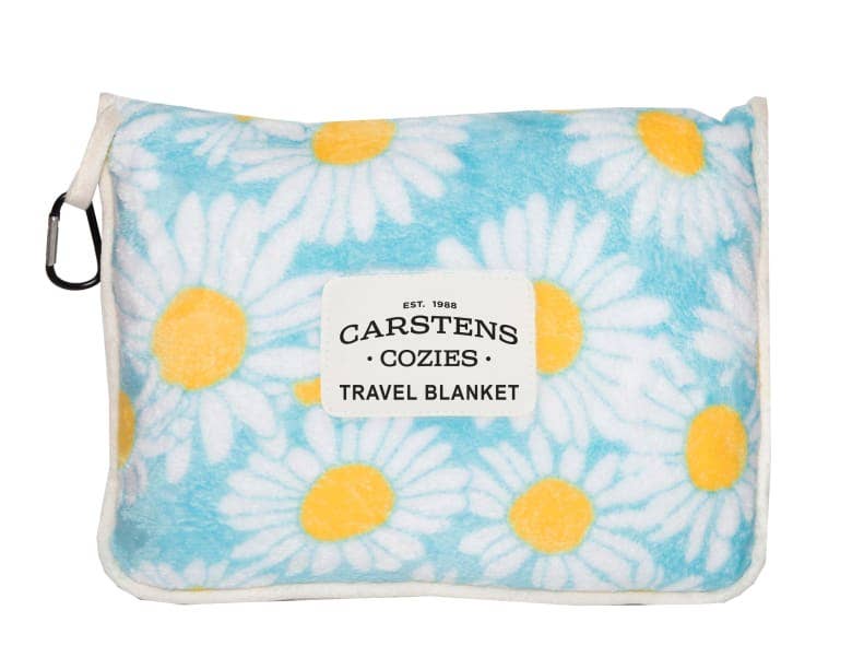 Linen Mart - Cozies Travel Blanket: Flower Power