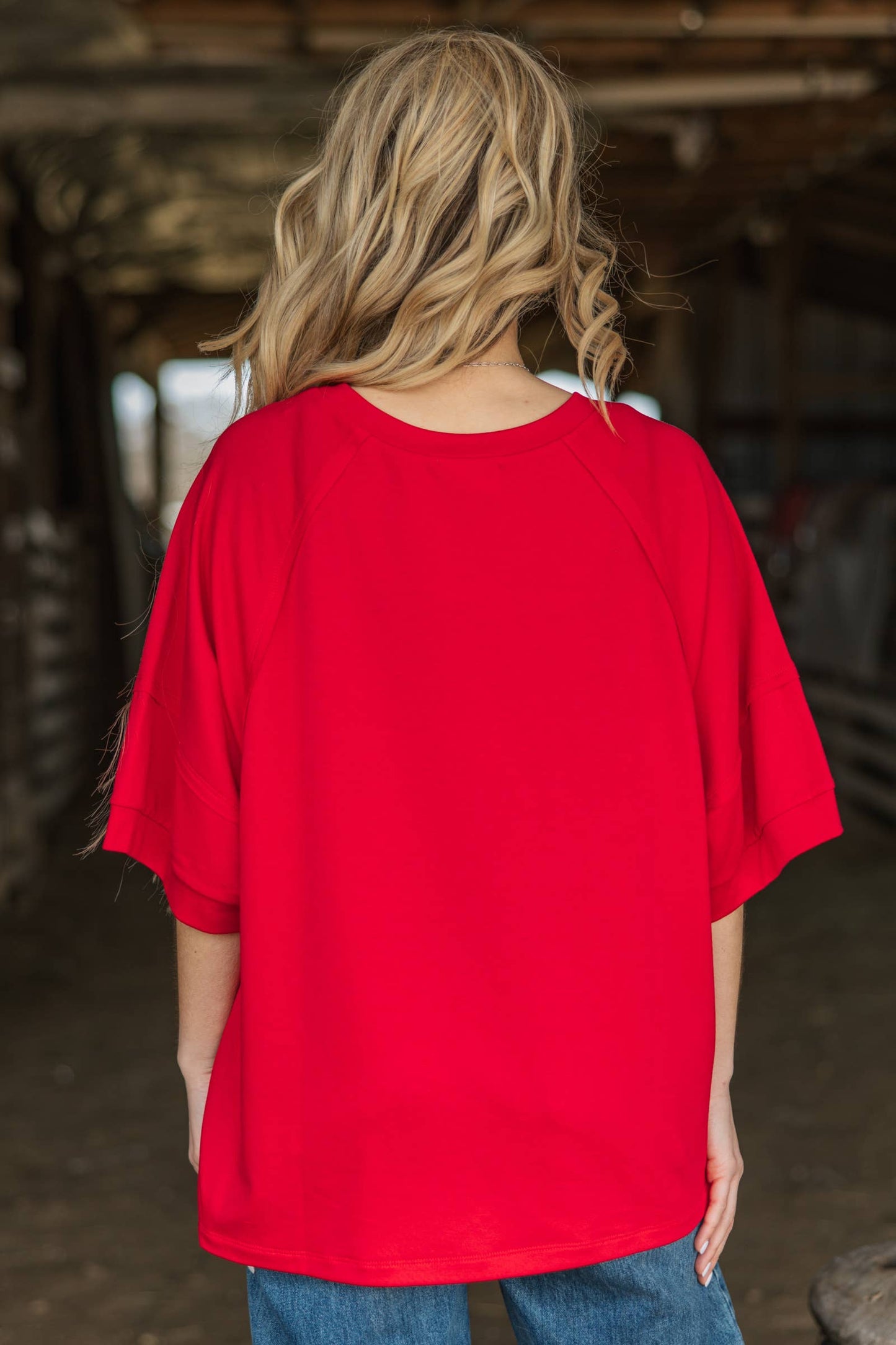 Andrée by Unit - Oversized Relaxed Fit Terry Top: LILAC / M