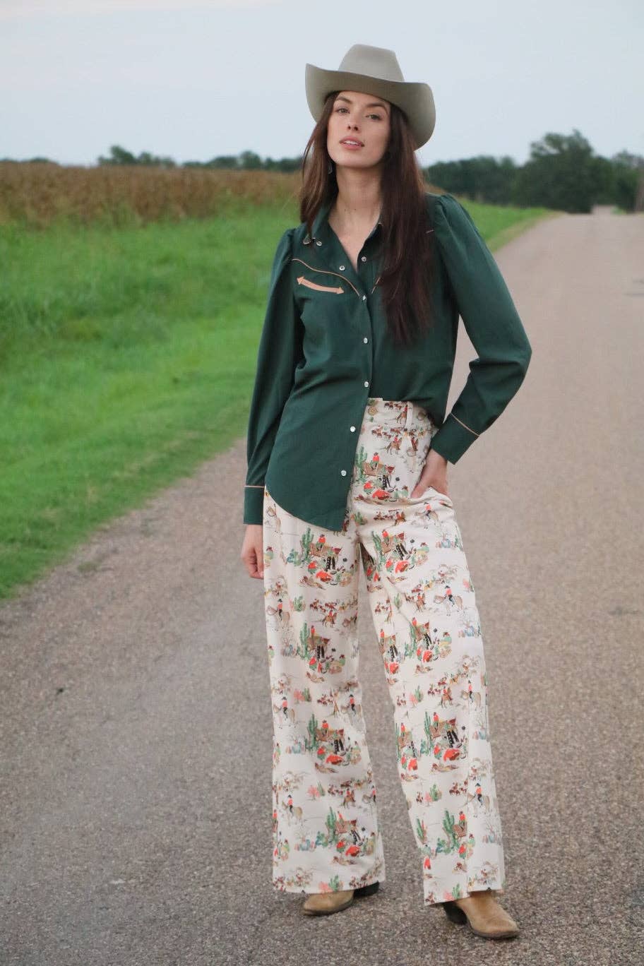 Turquoise Haven - RTS TH221 WAGON TROUSER PANT ( 7)