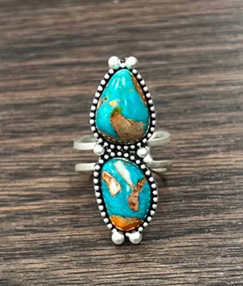 ISAC Trading Inc - 750475, Gemstone Adjustable Ring