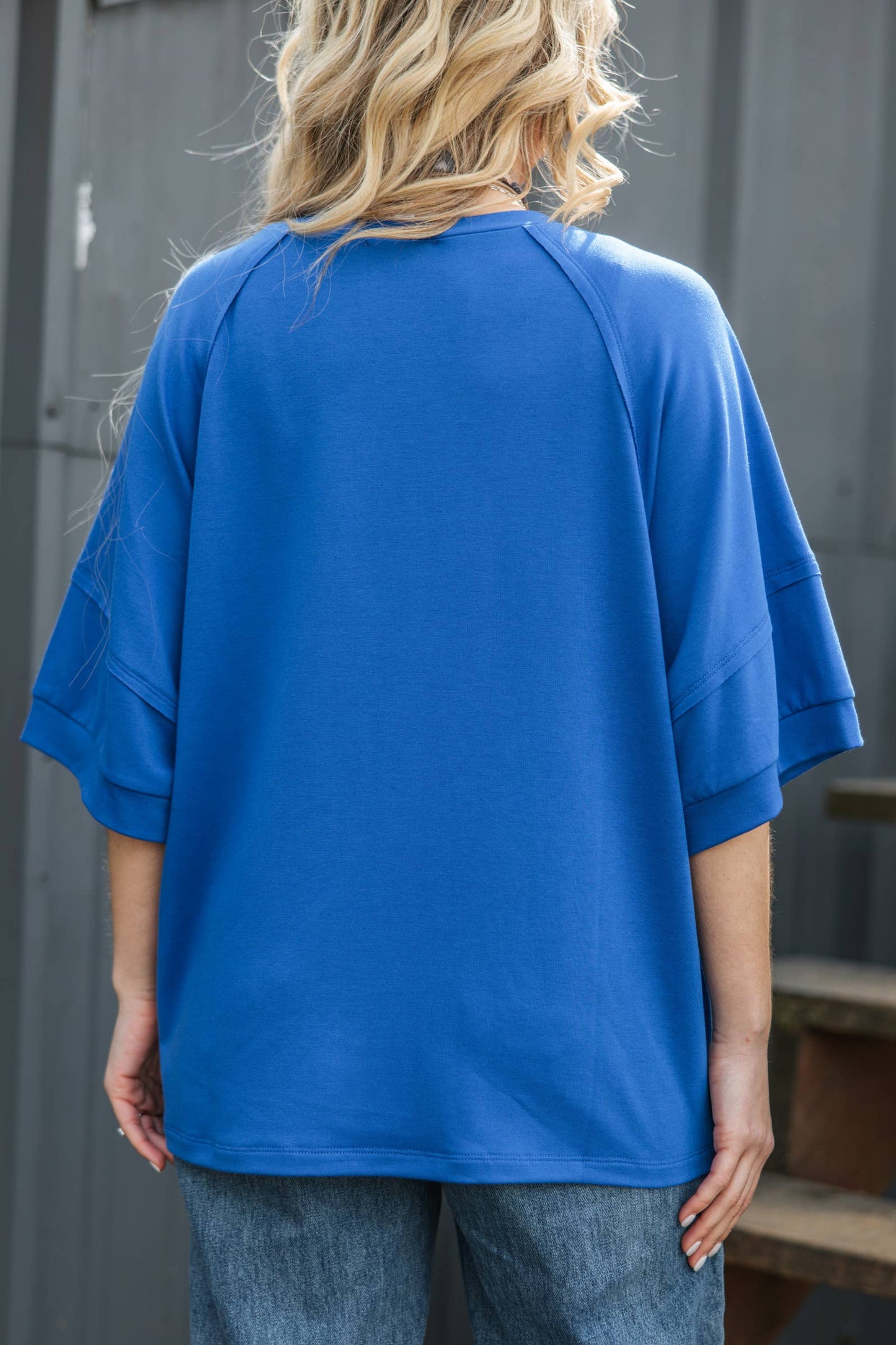 Andrée by Unit - Oversized Relaxed Fit Terry Top: LILAC / M