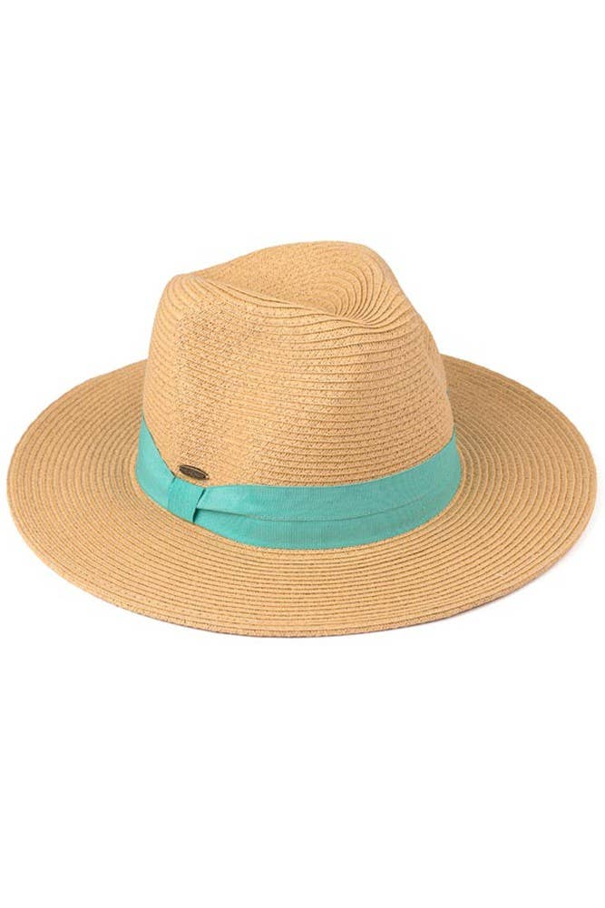 Hana - C.C Adjustable String Straw Hat: White/Black