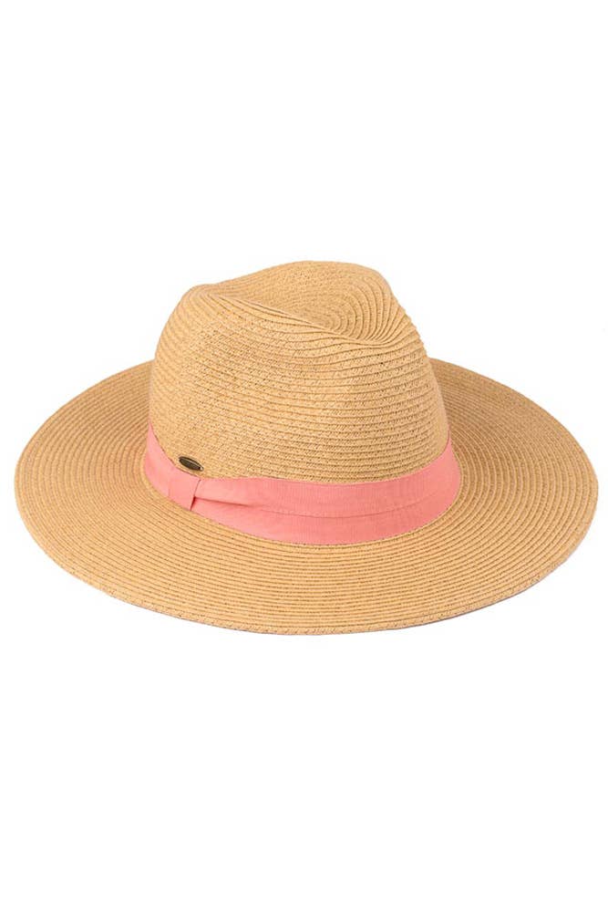 Hana - C.C Adjustable String Straw Hat: White/Black