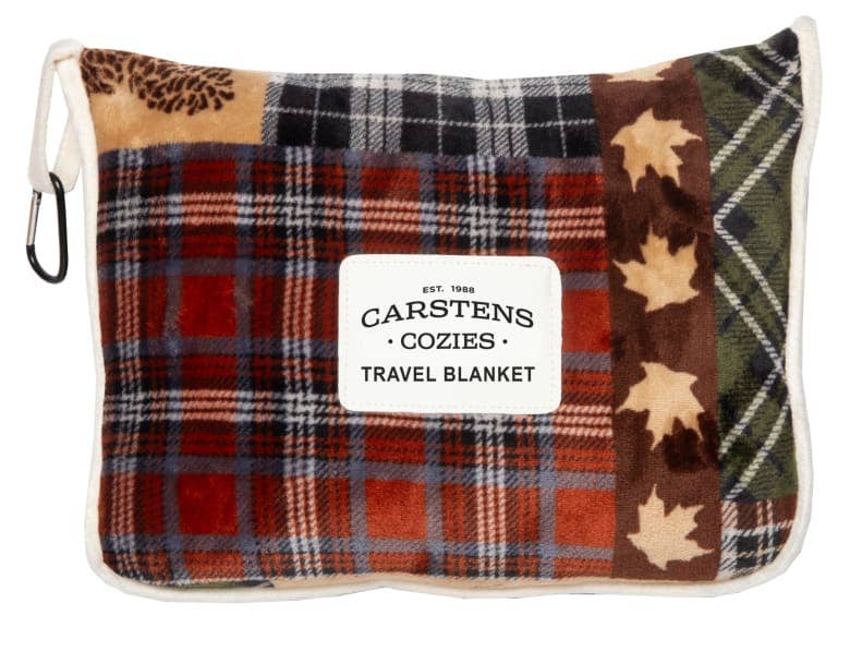 Linen Mart - Cozies Travel Blanket: Tree Plaid