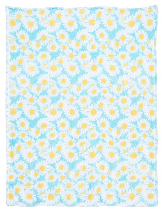 Linen Mart - Cozies Travel Blanket: Flower Power