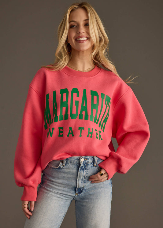 - Coral Margarita Weather Sweatshirt