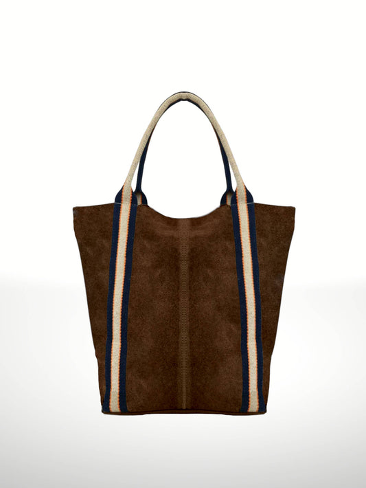 Melody Suede Leather Tote Bag