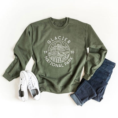 Glacier National Park Graphic Sweatshirt