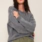 Mineral Wash Distressed Sweater