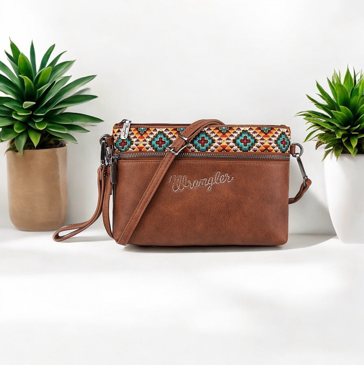 Aztec Embroidered Crossbody