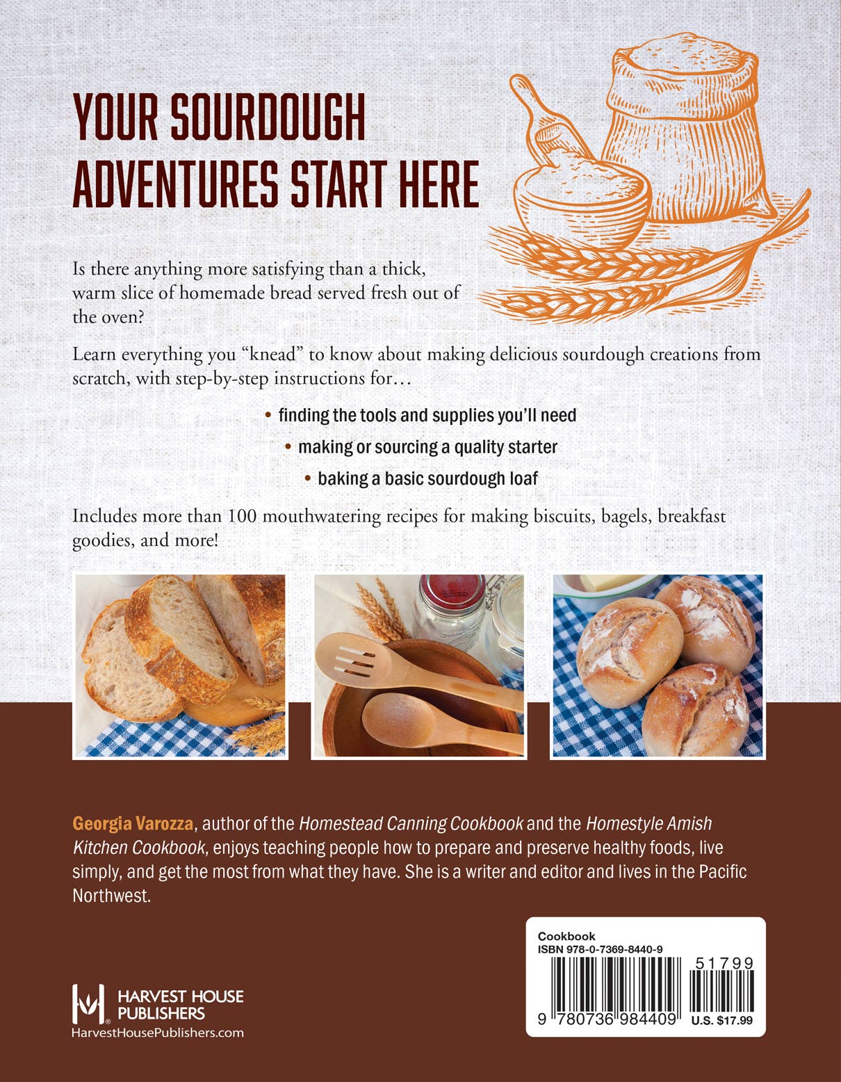 Harvest House Publishers Gift & Specialty Books - The Homestead Sourdough Cookbook: Paperback / English