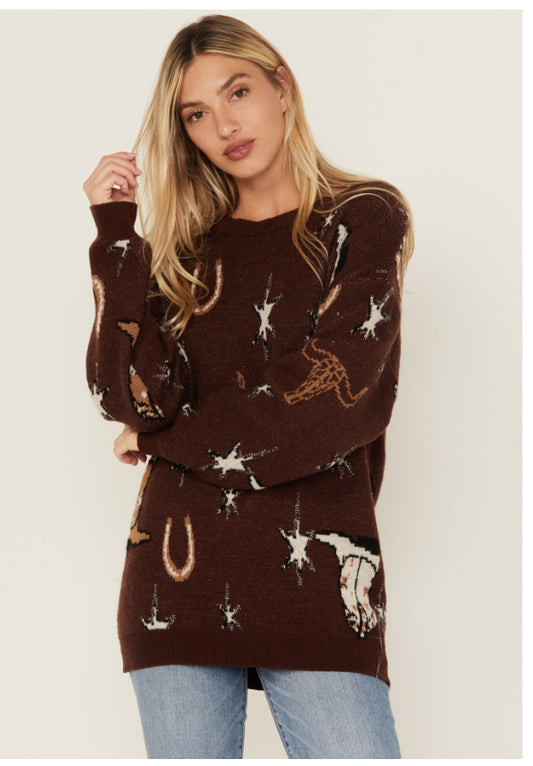 Quirky Conversational Sweater