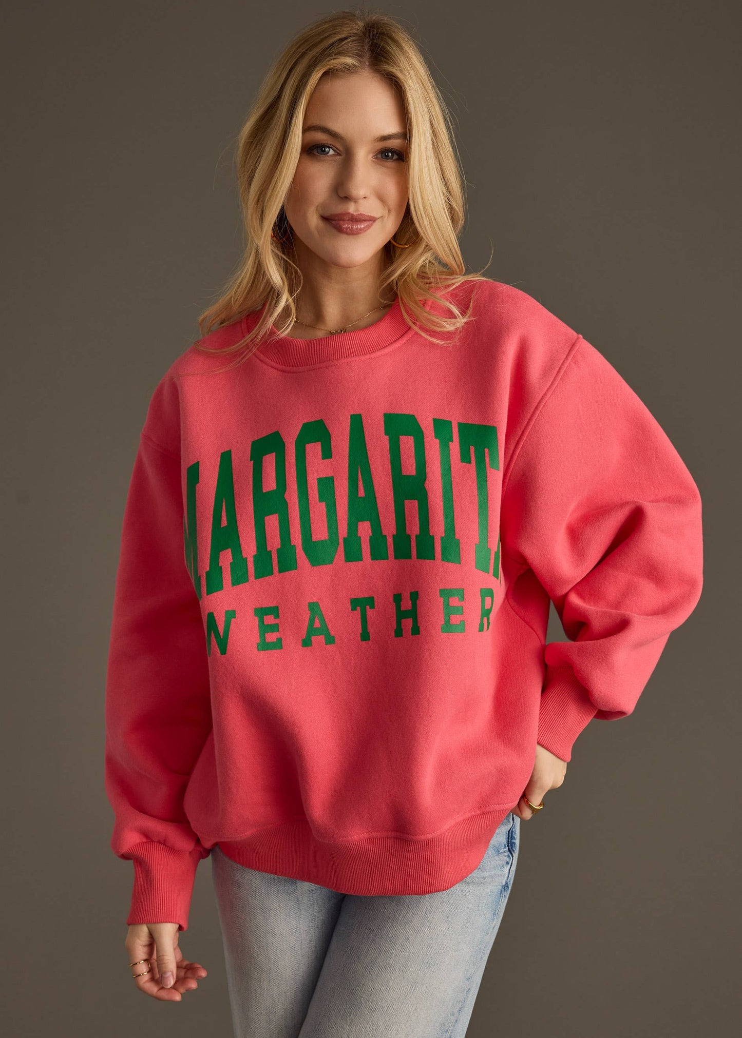 - Coral Margarita Weather Sweatshirt