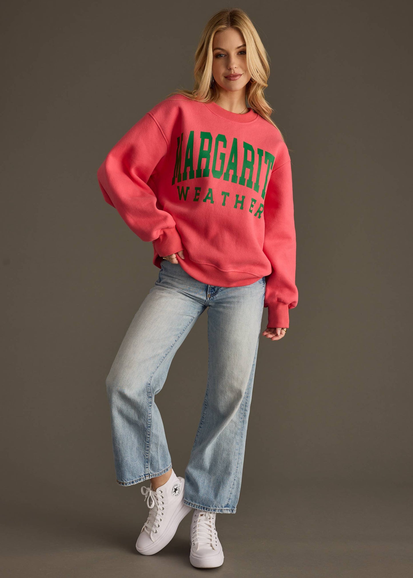 - Coral Margarita Weather Sweatshirt