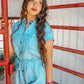 Daisy Denim Romper