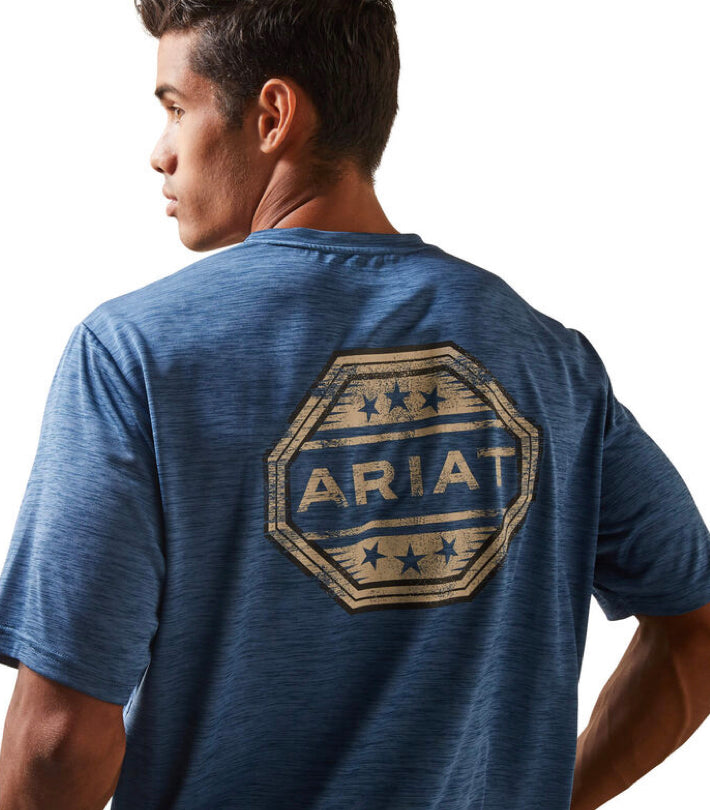 Ariat~ Charger Stamp SS Tee