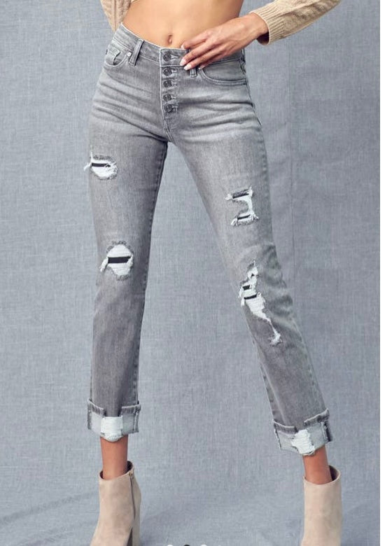 HR Single Cuff Skinny Jeans
